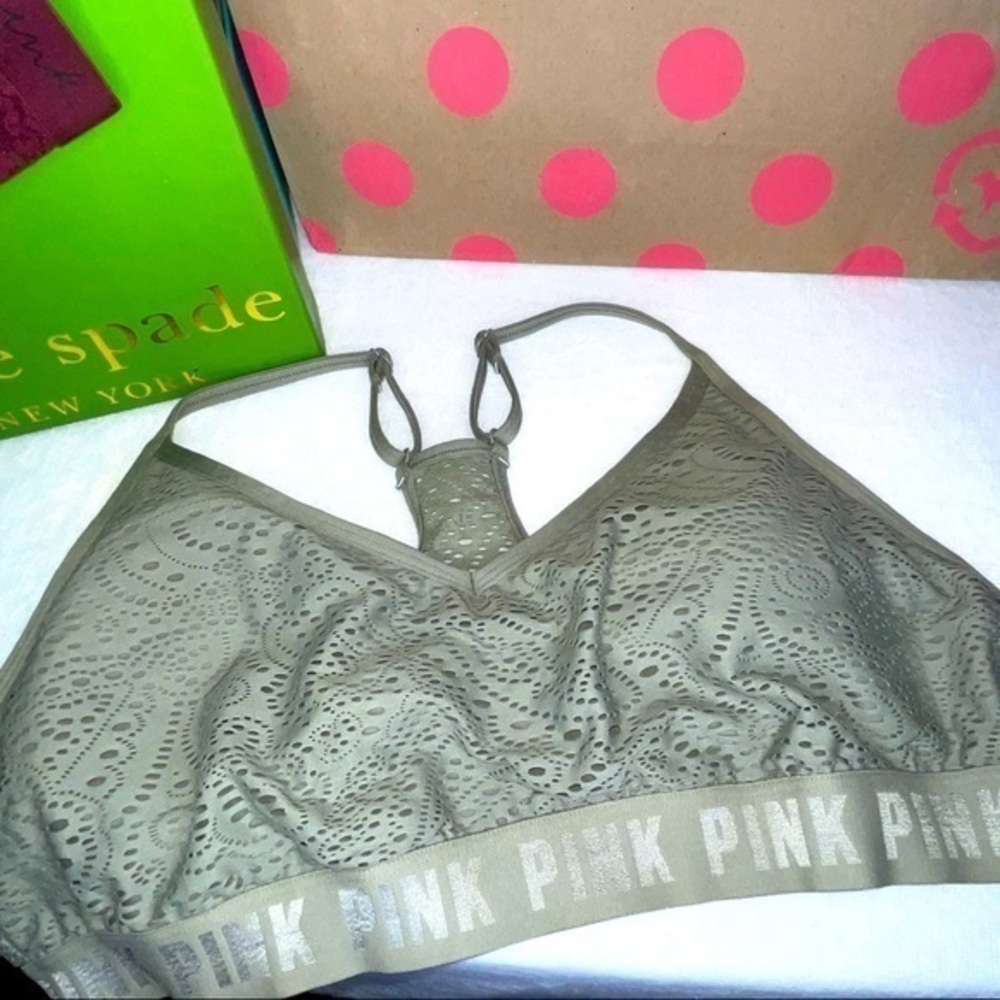 NWOT PINK Sport Lace sports bra